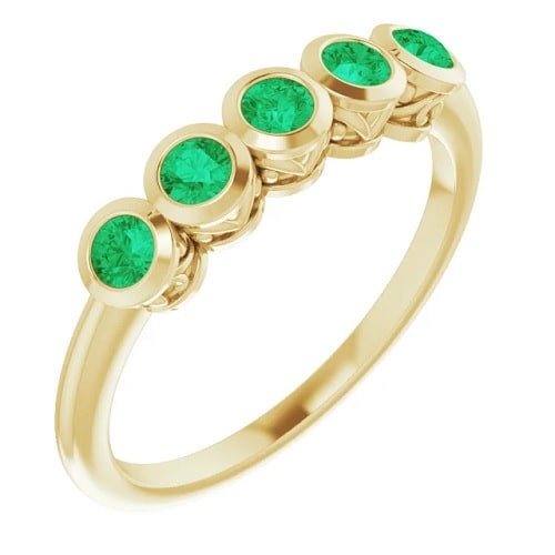 Zamaya Emerald  Engagement Ring
