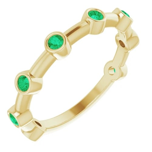 Zaryah Emerald  Engagement Ring