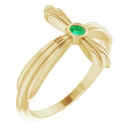 0.15 Ct Emerald Round Cut Oriah  in Silver 925