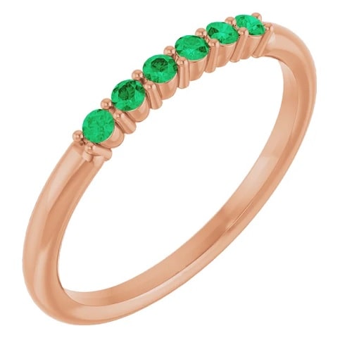 0.24 Ct Emerald Round Cut Orianna  in Silver 925