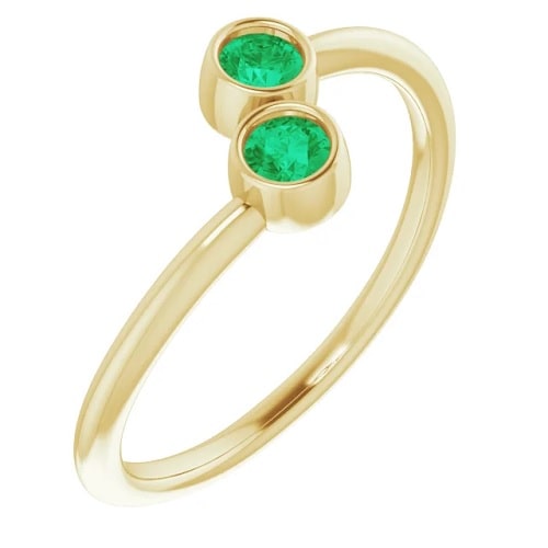 0.12 Ct Emerald Round Cut Yareni  in Silver 925