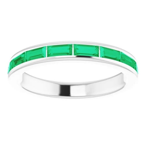 1.12 Ct Emerald Baguette Cut Yatzil  in Silver 925