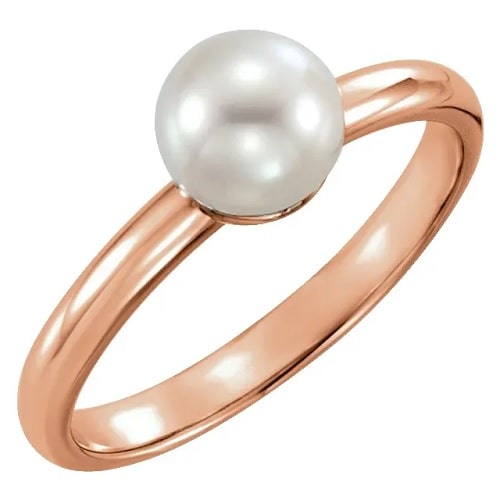 Zenaya Pearl  Engagement Ring