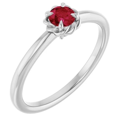 Zuleyka 0.34 Carat Natural Ruby  Engagement Ring