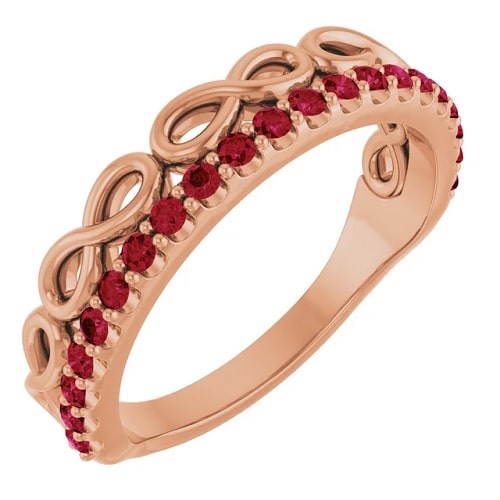 0.63 Ct Natural Ruby Round Cut Zyanya  Diamond Rings in Silver 925