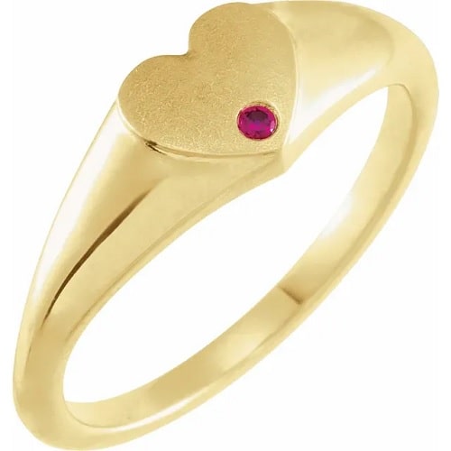 0.03 Ct Natural Ruby Round Cut Zanai  Diamond Rings in Silver 925