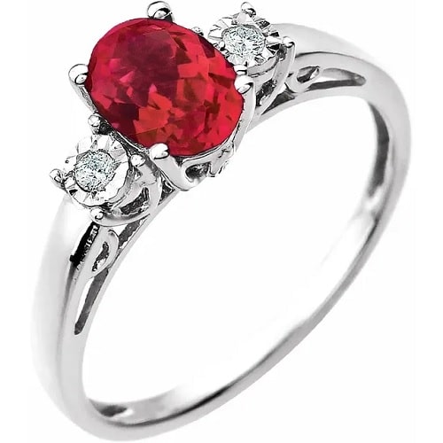 Kali 1.04 Carat Natural Ruby  Engagement Ring