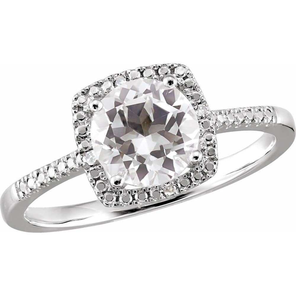 Bella 0.20-3.00 carat Moissanite And Natural Diamond Halo Engagement Ring