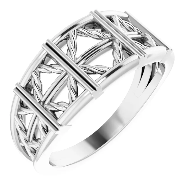 Stackable Lattice Ring