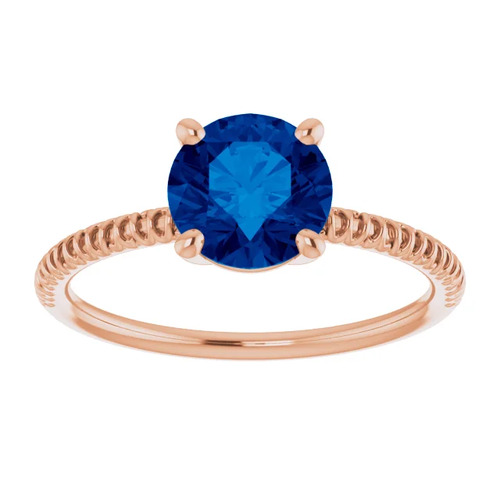 Aymara Blue Sapphire  Engagement Ring