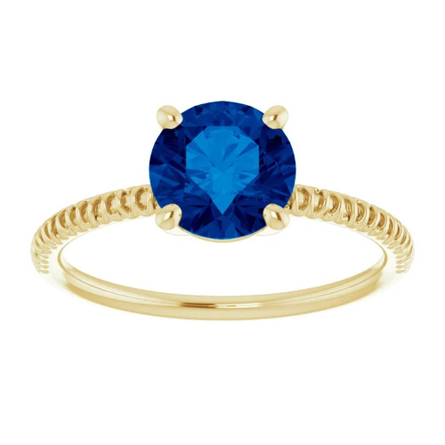 Aymara Blue Sapphire  Engagement Ring