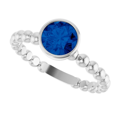 Aunika 0.60 Carat Blue Sapphire  Engagement Ring