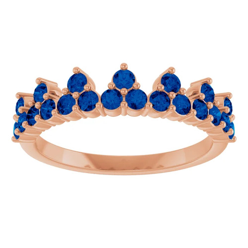 1.05 Ct Blue Nezuko  Sapphire Rings in Silver 925