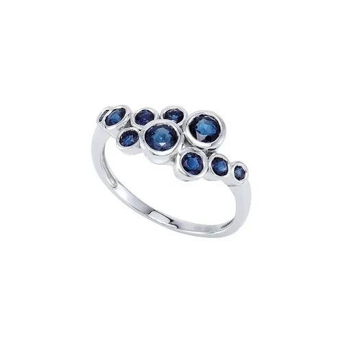 Nahiara Blue Sapphire  Wedding Ring
