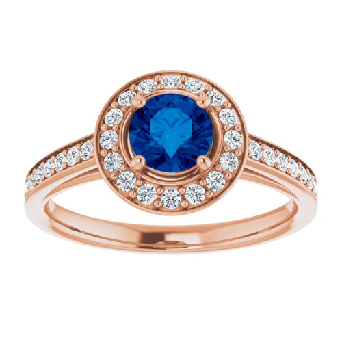 Alisanne Blue Sapphire Claw Set  Engagement Ring