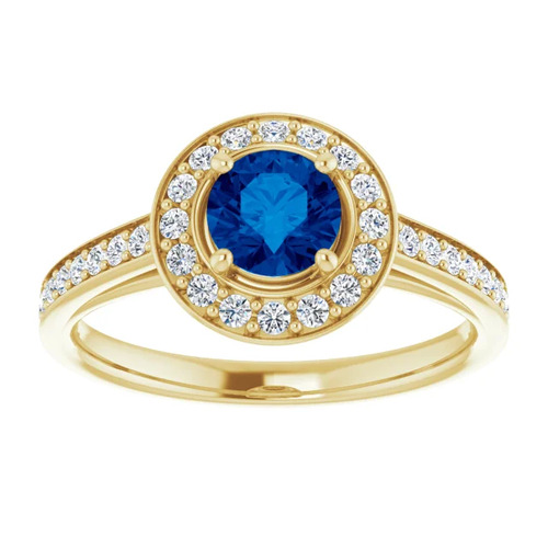 Alisanne Blue Sapphire Claw Set  Engagement Ring