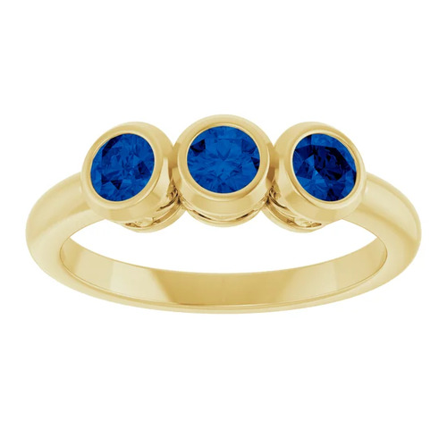 Astara Blue Sapphire 4 Prong  Diamond Ring