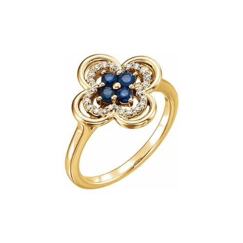 Autiana Blue Sapphire  Engagement Ring