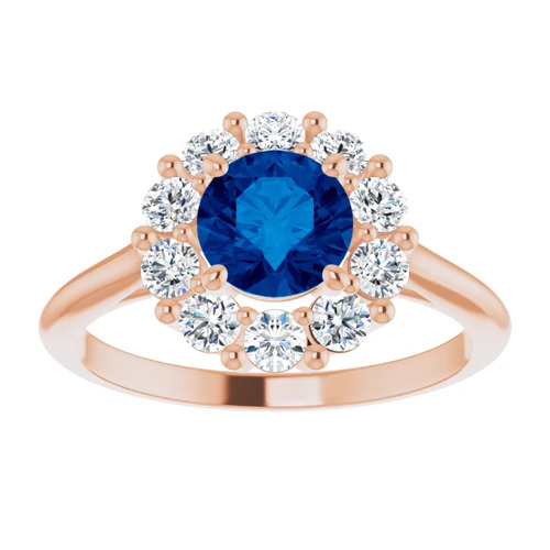 Avariella Blue Sapphire  Engagement Ring