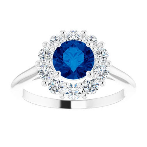 Avariella 1.55 Carat Blue Sapphire  Engagement Ring