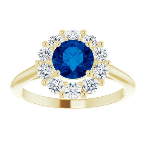 Avariella Blue Sapphire  Engagement Ring