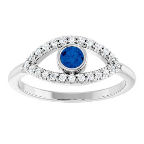 Ahnika 0.48 Carat Blue Sapphire  Engagement Ring