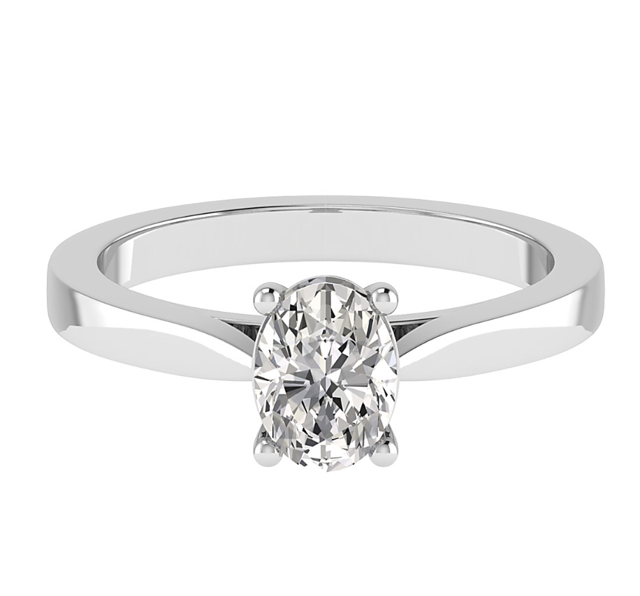 Cerena Lab Grown Diamond Silver 4 Prong 