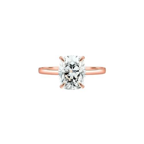 Albretta Lab Grown Diamond Rose Gold 4 Prong Set Classic Solitaire Engagement Ring