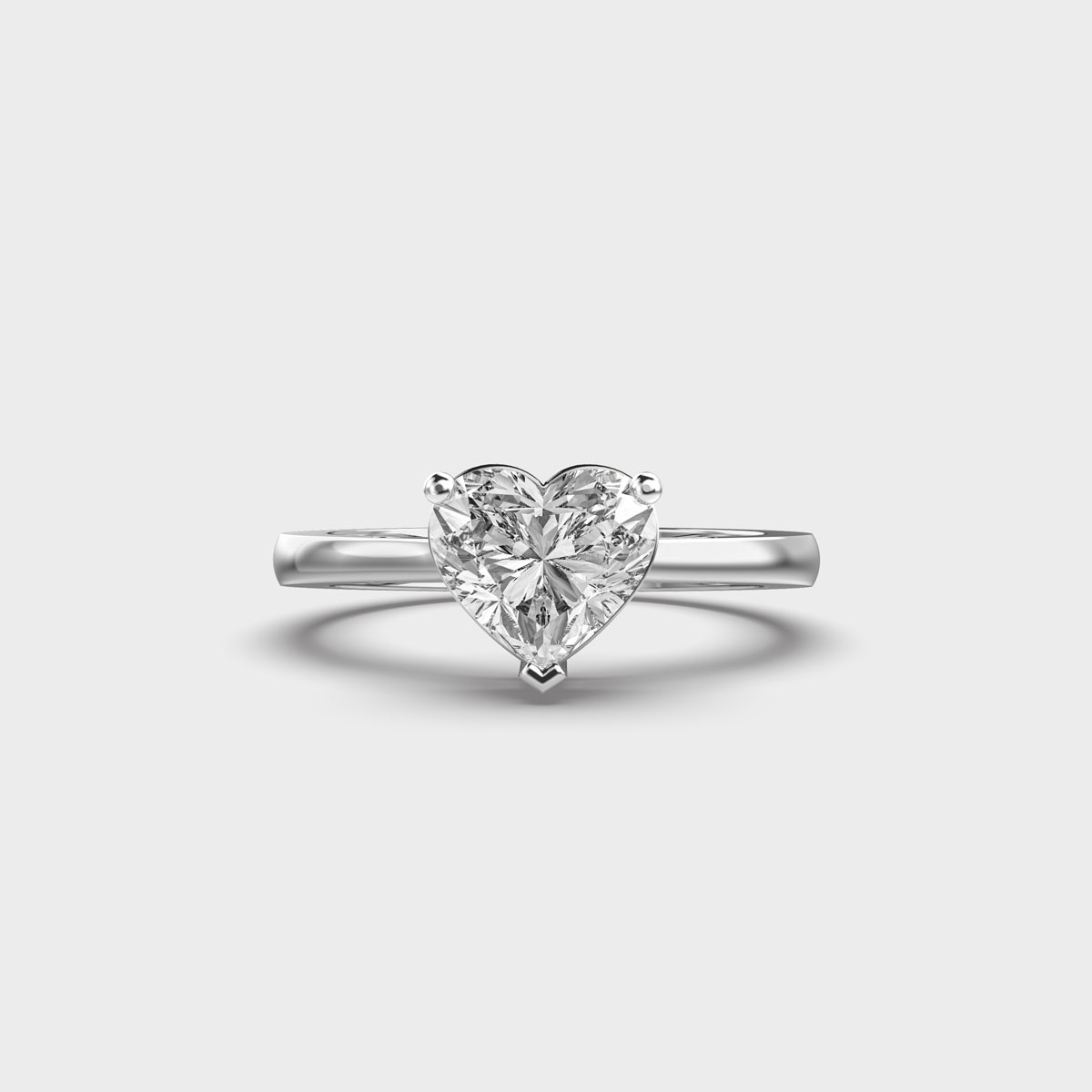 Alcya Lab Grown Diamond 3 Prong Classic Solitaire Engagement Ring