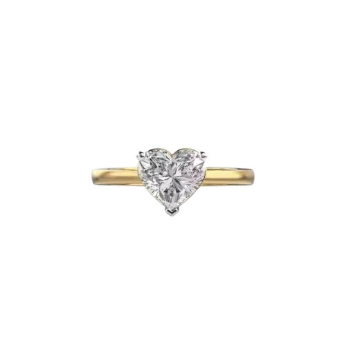 Reona Lab Grown Diamond Yellow Gold 3 Prong Classic Solitaire Engagement Ring