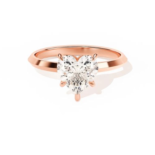 Alexa Lab Grown Diamond Rose Gold 5 Prong Classic Solitaire Engagement Ring