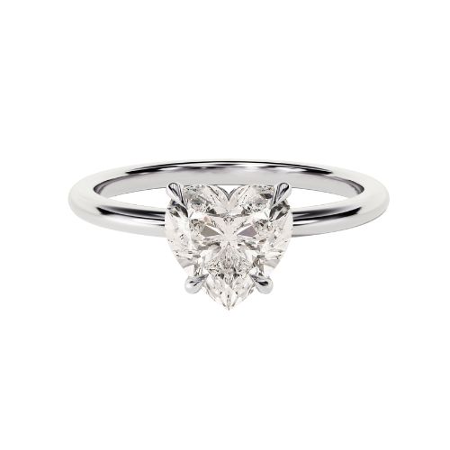 Blessyna Lab Grown Diamond 4 Prong Classic Solitaire Engagement Ring