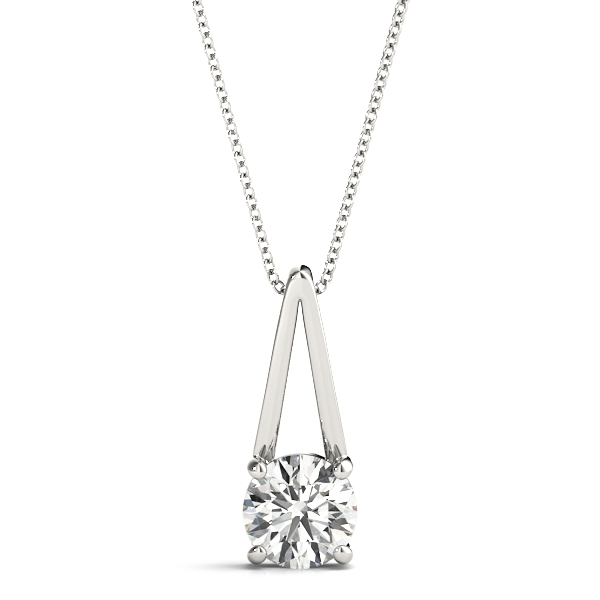 Vera 4 Prong Solitaire Pendant Necklace
