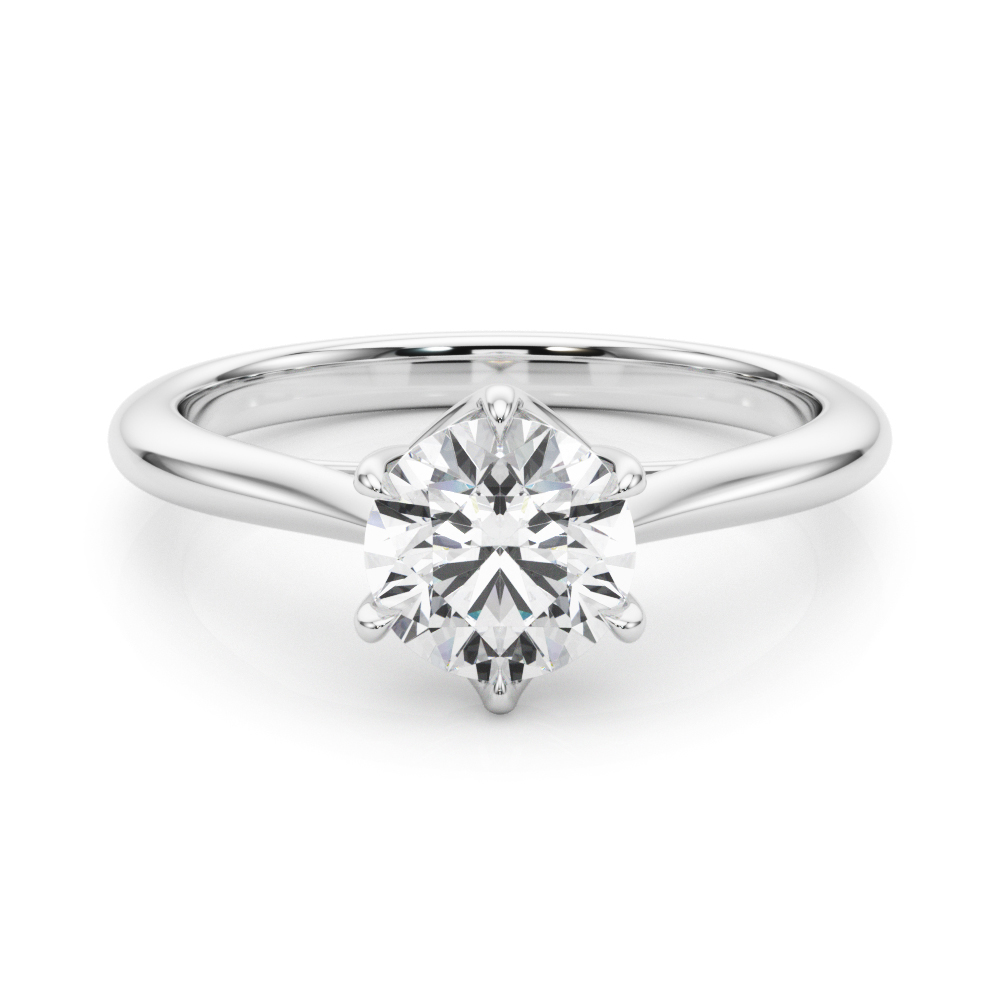 Orla 6 Prong Classic Solitaire Diamond Ring
