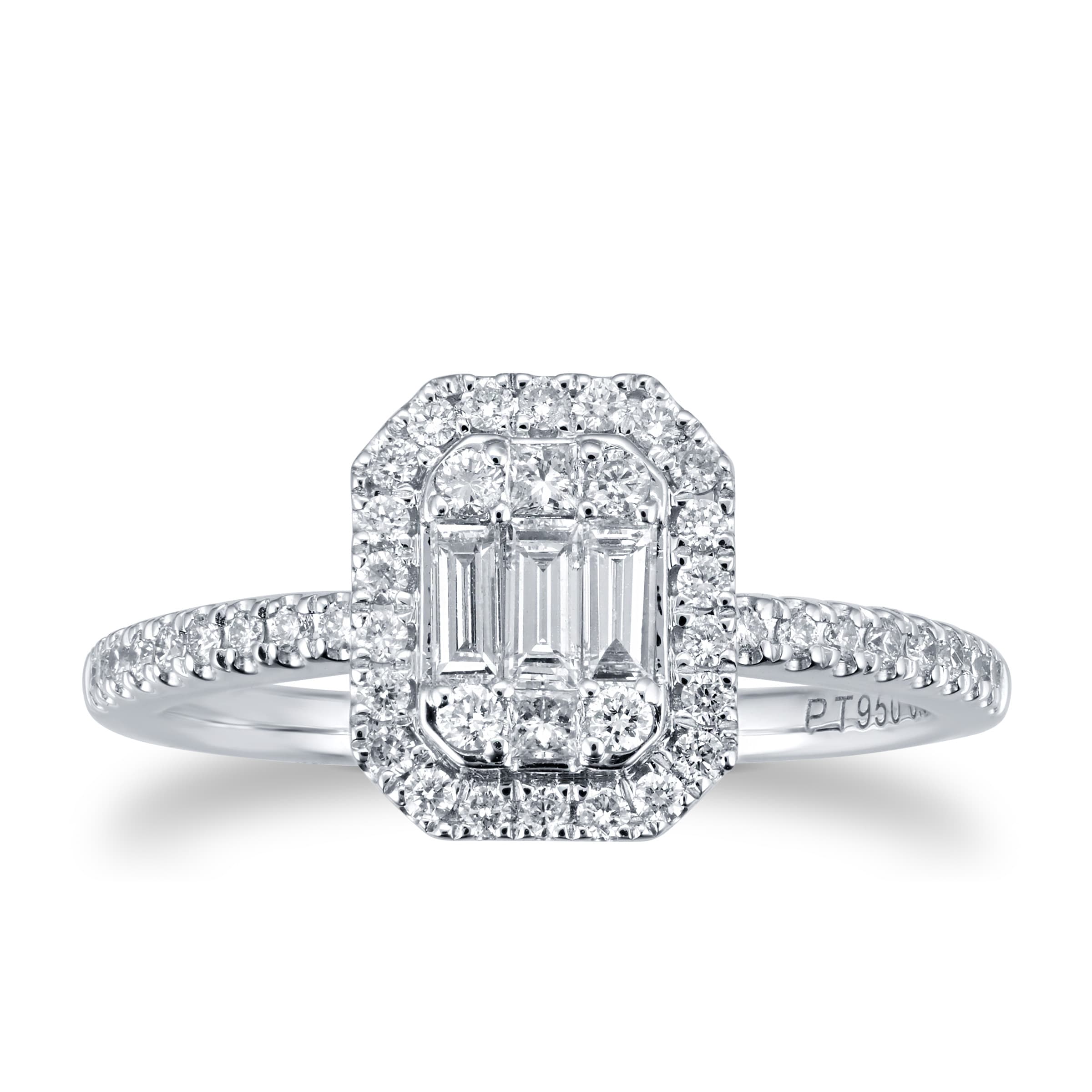 Smita Lab Grown Prong Set Cluster Diamond Ring