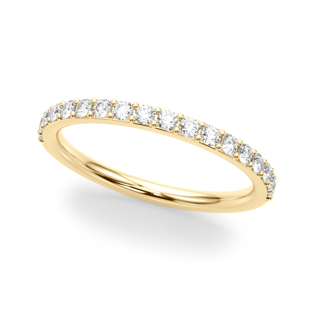0.36 Ct Lab-Created Diamond Round Cut Jolinia Half Eternity in Silver 925
