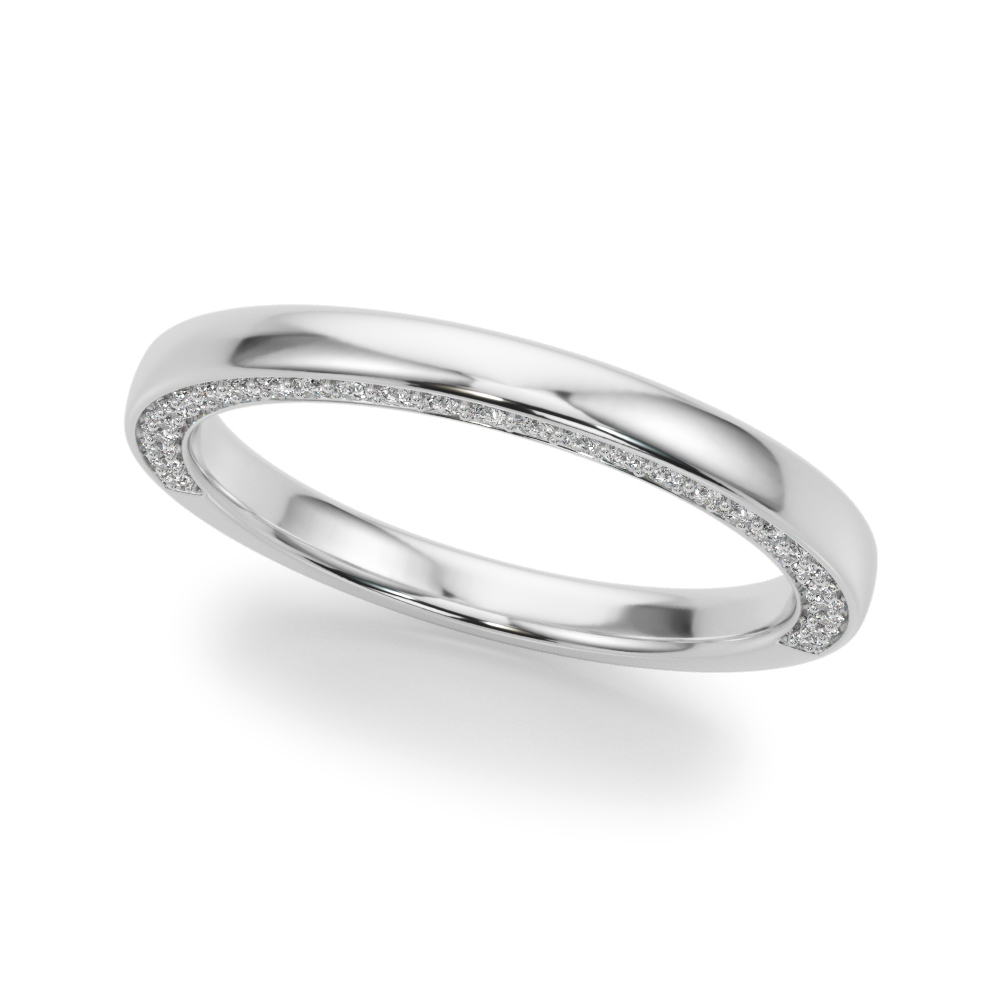 0.35 Ct Lab-Created Diamond Round Cut Marica Half Eternity in Silver 925