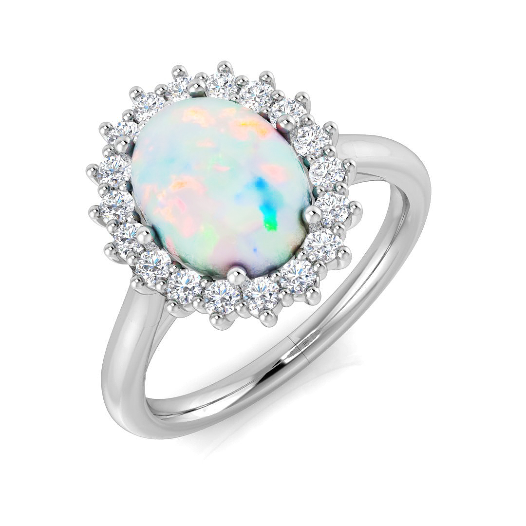 Enstilin Prong set Opal Gemstone