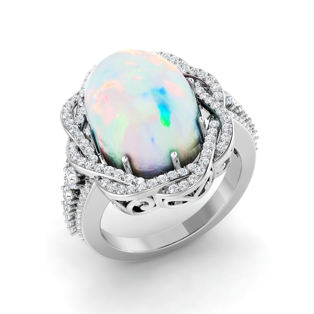 Frasila Prong set Opal Gemstone