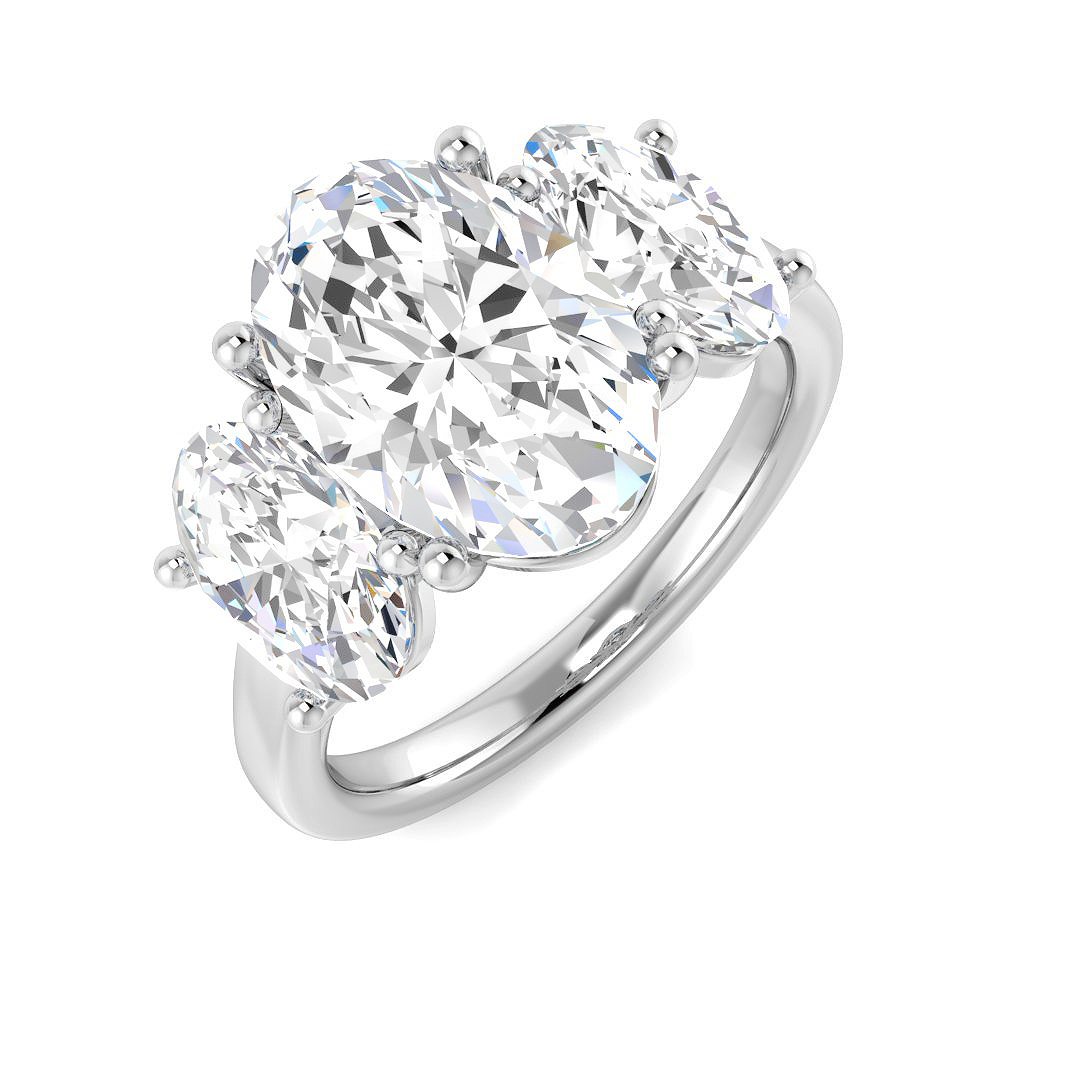 Loyella Lab-Created 4 Prong Diamond Ring