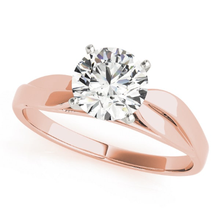 0.1 Ct Natural Diamond Round Cut Joy  Engagement Rings in Silver 925
