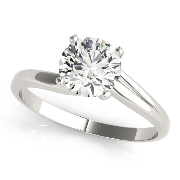 0.1 Ct Natural Diamond Round Cut Liana  in Silver 925