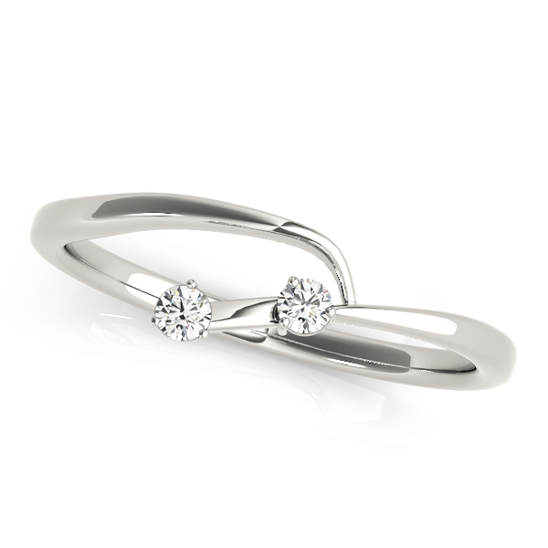 0.05 Ct Natural Diamond Round Cut Xandra Women's Wedding Rings in Silver 925