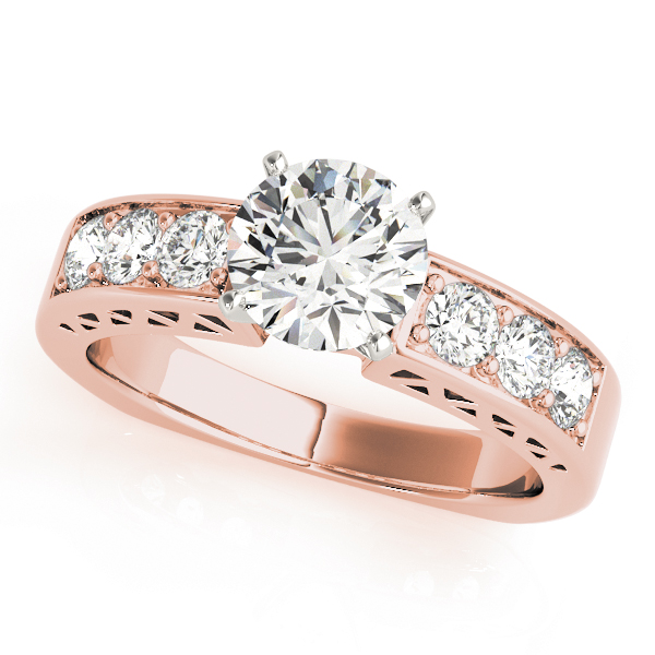 Zekiah Lab-Created 4 Prong Setting Diamond Ring