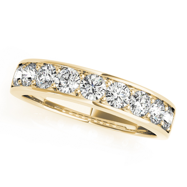 Gianna Lab Grown Yellow Gold Channel set  Diamond Ring