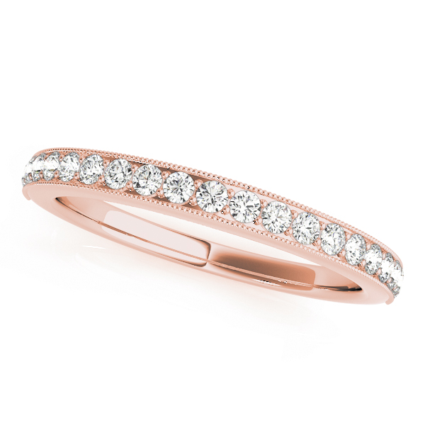 Amona Lab Grown Rose Gold Pave set  Diamond Ring