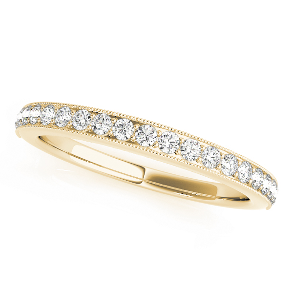Amona Lab Grown Yellow Gold Pave set  Diamond Ring