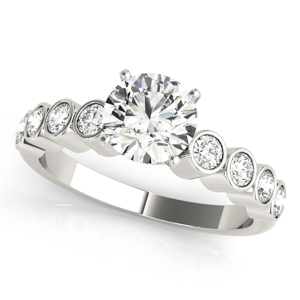 0.2 Ct Lab-Created Diamond Round Cut Adlinah  Halo Engagement Rings in Silver 925