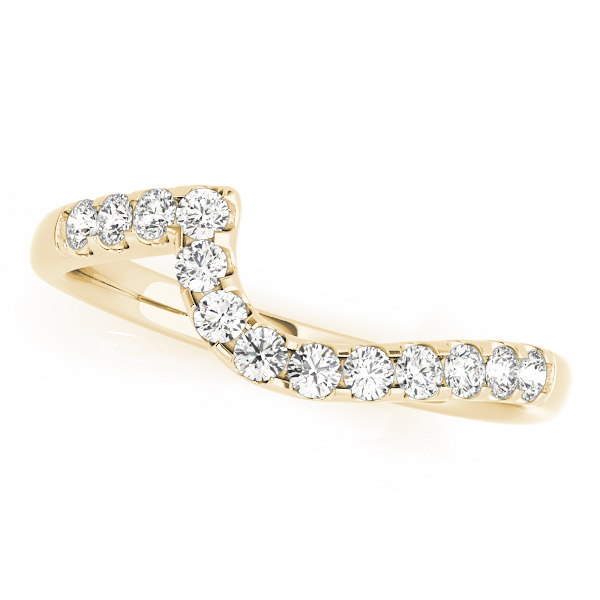 Xion Lab Grown Diamond Yellow Gold Pave Setting Women's Wedding Ring