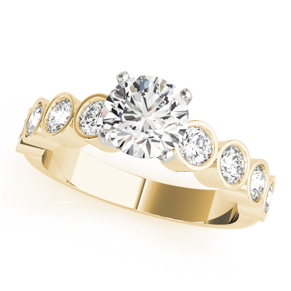 0.2 Ct Natural Diamond Round Cut Ezra  Halo Engagement Rings in Silver 925